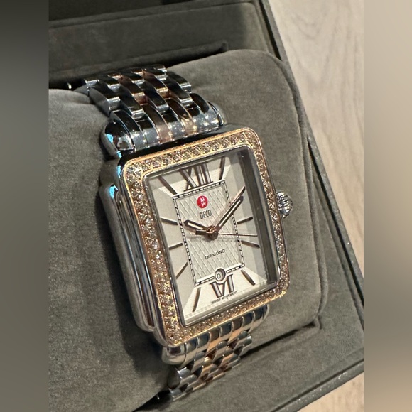 Michele Deco Signature Two Toned Watch - Picture 9 of 17